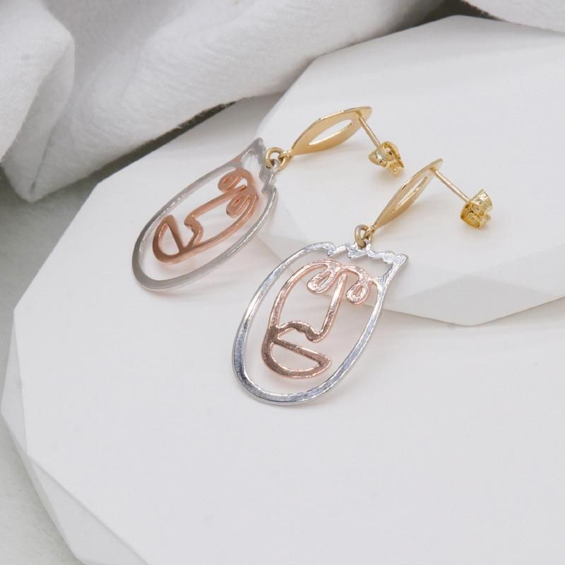 Personalized Gold Plated Pendant High Quality Women′s Earrings