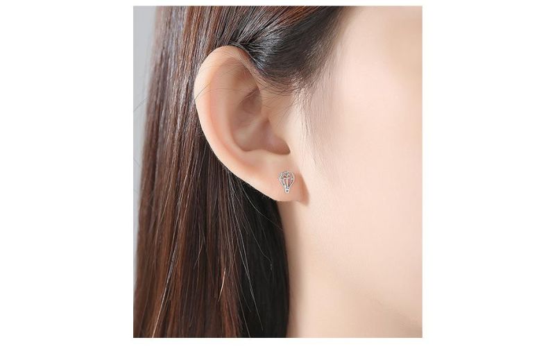 Little Hot Air Balloon Ear Stud for Girls
