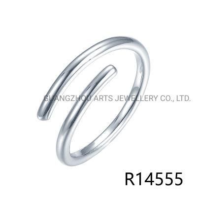 925 Sterling Silver Woman Jewelry Minimalist Open Ring