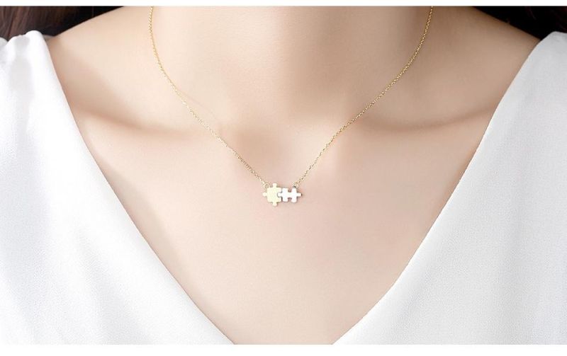 Golden and Black Turkish Choker Collarbone Chain Necklace for Man