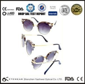 Italian Half-Rim Custom Printed Sunglasses Handmade
