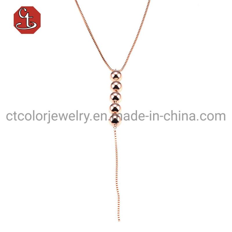 Hotselling OEM Custom Fashion 925 Silver Pendant Jewelry Gold Plated Necklaces with Circular Charm Women