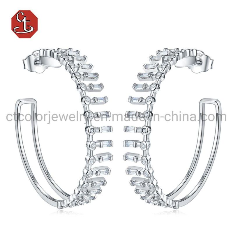 2021 New Fashion jewellery 925 Sterling silver Bling Ring