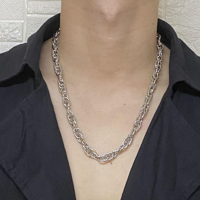 Jewellery Manufacturer Custom Non Tarnish Jewelry High Quality Classic Stainless Steel Necklace Simple Chain Wholesale Fashion Jewelry for Men Unisex Women