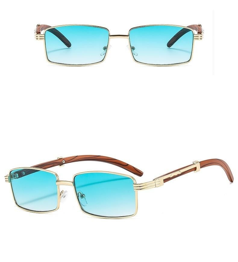 New Metal Small Square Sunglasses Sunscreen Sunglasses