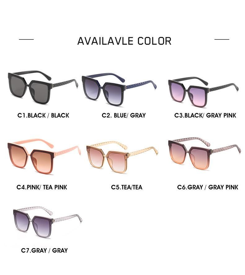 2020 New Fashionable Rectangle Shape Women Sunglasses