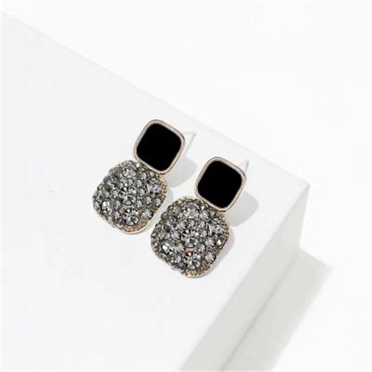 New Trendy Style Full Diamond Layered Earring