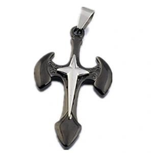 Religion Stainless Steel Cross Pendant (PX4448)