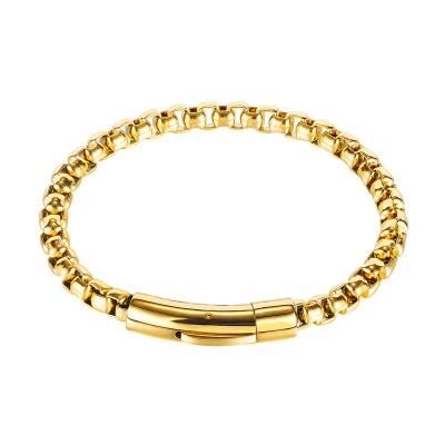 Link Chain Stainless Steel Bracelets Wristband Bangle Bracelets Fashion Jewelry for Mens