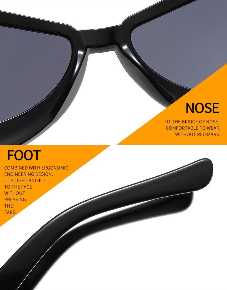 New Style Large Frame Cat Eye Ladies Sunglasses