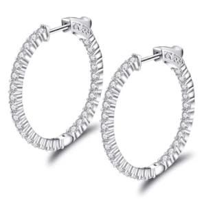 Top Quality 925 Sterling Silver Hoop Earring