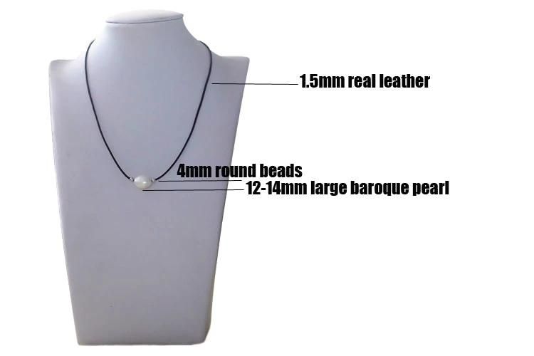 Fashion Cheap Leather Pearl Necklace Jewelry Wholesale