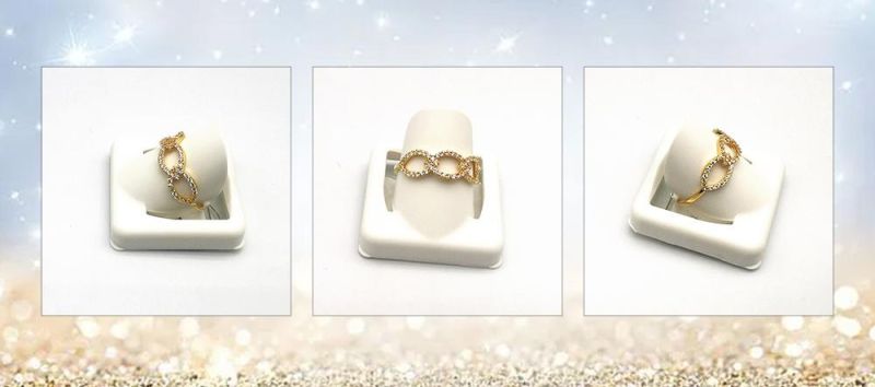 Luxury 925 Sterling Silver Ring Engagement Wedding Ring for Ladies