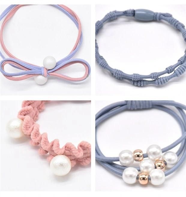 12PS/Set Hair Ring Colorful Rubber Band Sweet Head Rope
