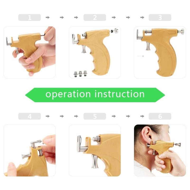 Professional Safe Sterile Ear Nose Navel Body Piercing Gun