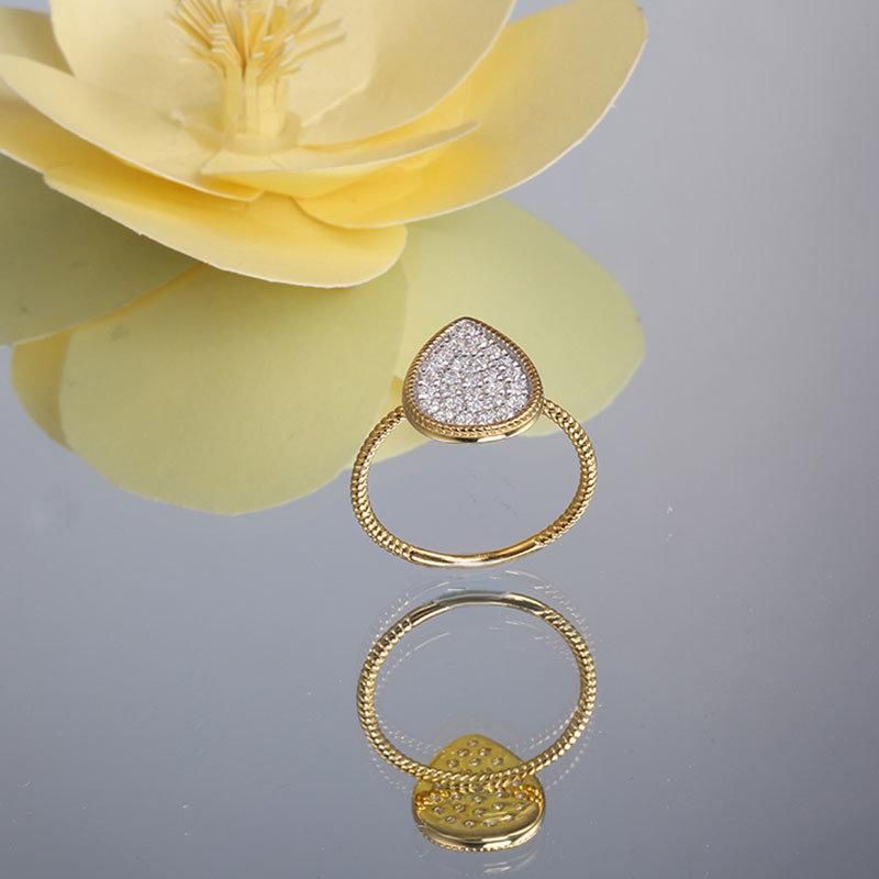 Fashion Jewelry Fashion Accessories AAA Shining Cubic Zirconia Moissanite Elegant Jewellery Trendy Ring