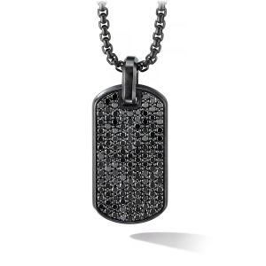 Fashion Jewelry Black Charm Pendant Men Stainless Steel Necklace