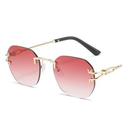 New European and American Personality Borderless Sunglasses for Men and Women