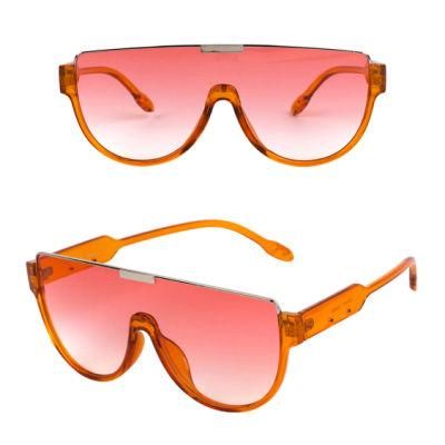 New Developed Unisex One Lens Large Frame Fashion Sunglasses