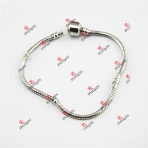 Factory Brass Snake Chain/Glass Bead Chain Jewelry Bracelet (DLL60226)