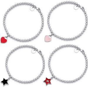 Fashion Charm Stainless Steel jewelry Bangle Bead Bracelet