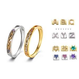 Custom Designers DIY Jewelry Letter Mesh Silder Charm Bracelet
