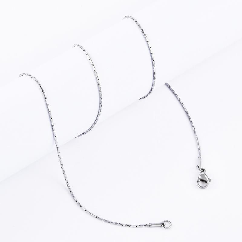 0.4/0.5/0.6/0.8/1.0/1.2/1.4mm Boston Cable Chain Stainless Steel Gold/Silver/Rose Gold Color Necklace for Pendant