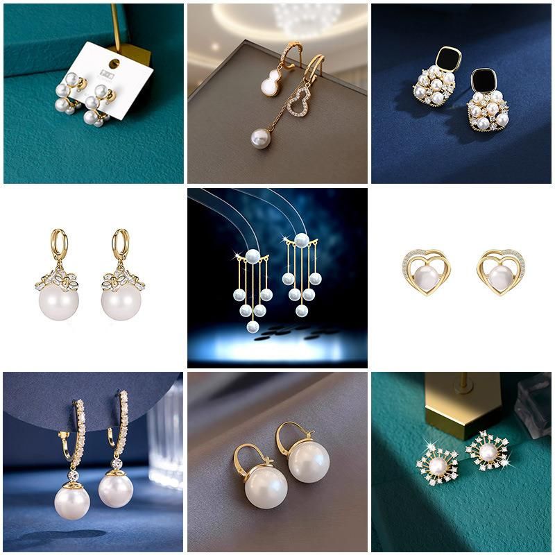 925 Silver Needle Pearl Series Accessories Earrings for Women