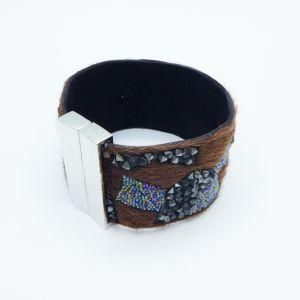 Fashion Animal Hair Leather Alloy Bangle Jewelry