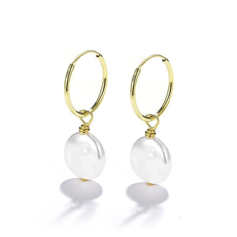 2022 Newest Fashion Silver or Brass Baroque Pearl Earring for Women