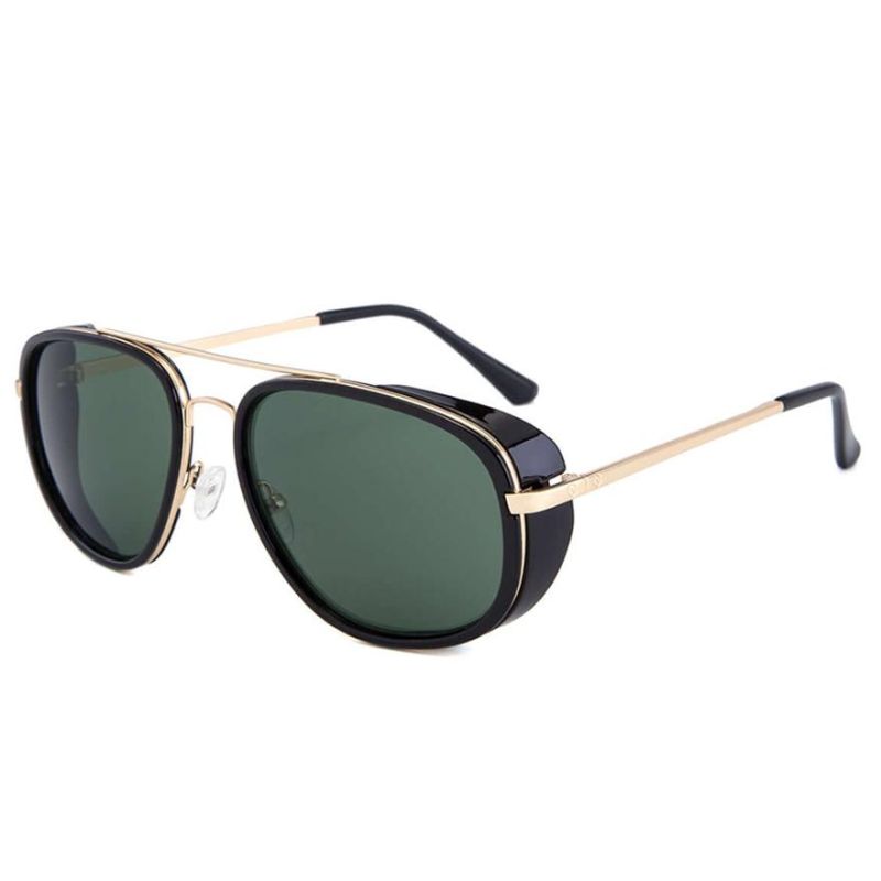 Vintage Style Retro Classic Metal for Men Polarized Sunglasses