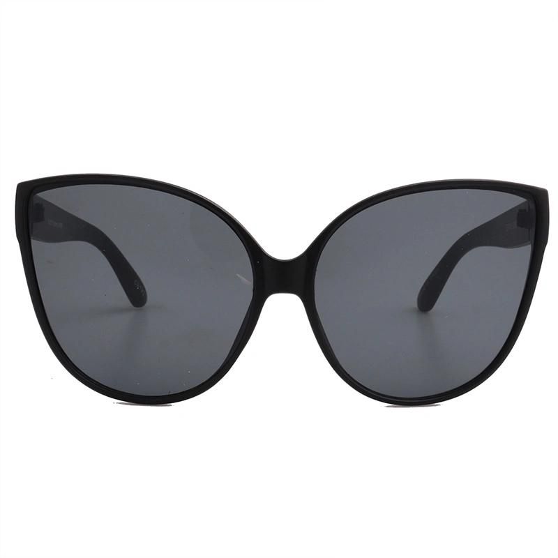 2020 Black Cateye Fashion Sunglass with Flat Lens