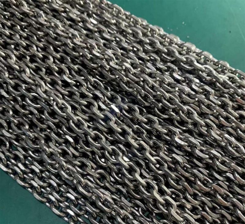 Pure Titanium Necklace O-Chain Ultra-Light Rust-Free Necklace 7mm Personality Chain Retro Men′s and Women′s Single Solid Titanium Chain Tinl2228