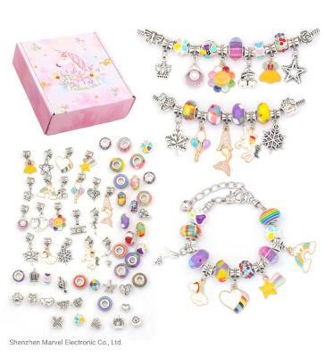 Crystal Beads Jewelry Gift Set Charm DIY Bracelet Making Kit