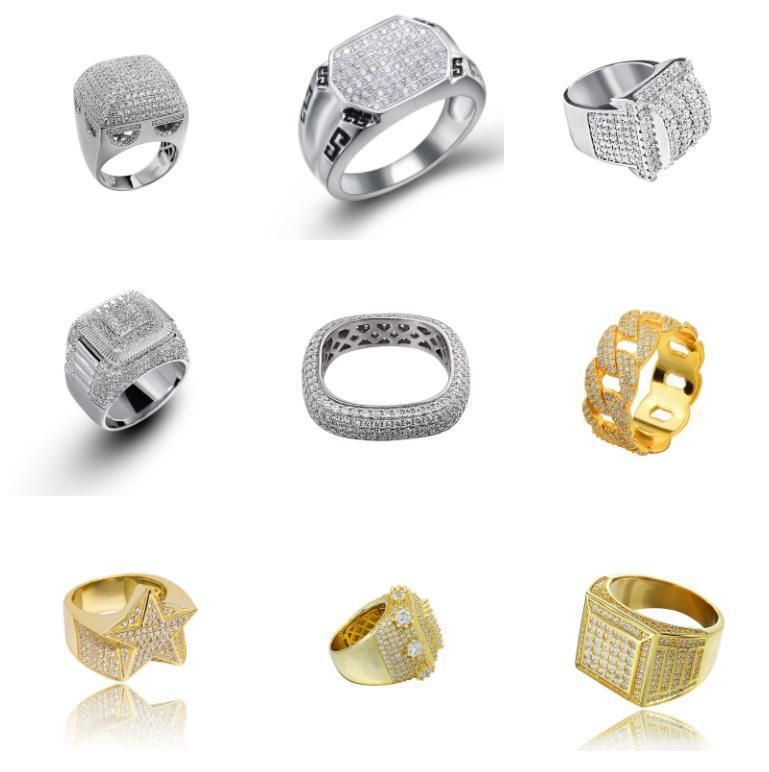 Fashion High Quality Iced out Zircon Bling Jewelry Finger Ring