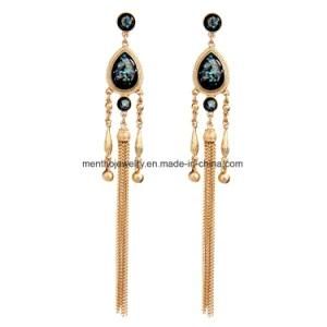 Fashion Tassel Earrings Water-Drop Shape Pendant for Girls