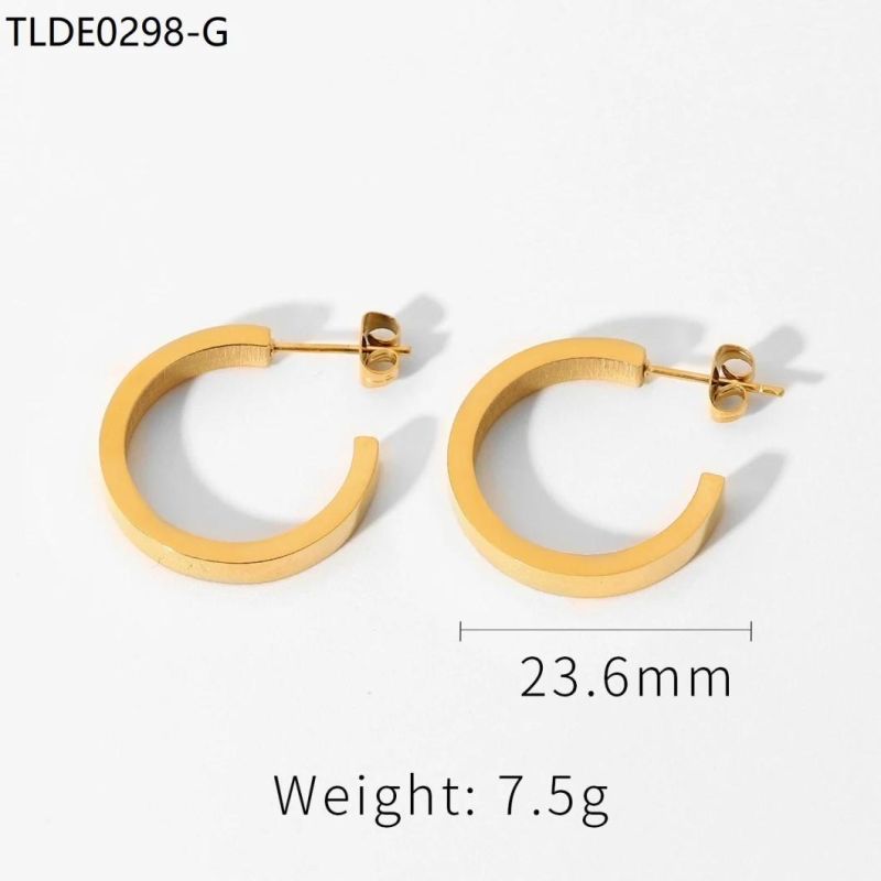 Stainless Steel Fashion Jewelry Cuff Earring 14K Gold Plated Earring, Custom 14K Gold Filled Earring, Custom 18K Gold Plated Earring