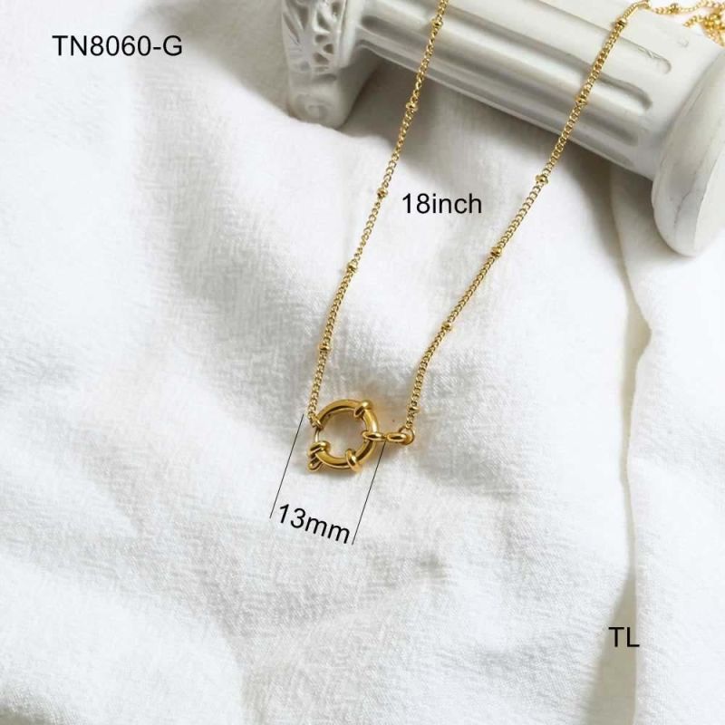 Manufacturer Custom Fashion jewellery Gold 2022 Stainless Steel Jewelry Female Necklace