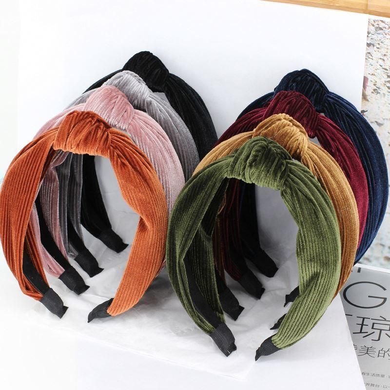 Fashion Simple Elastic Cotton Knotted Hair Band Jewelry