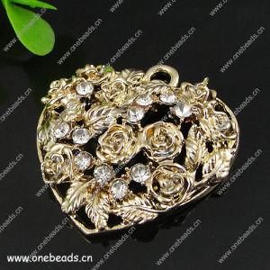 Heart Pendant, Fashion Zinc Alloy Jewelry Findings (PXH-5065D)