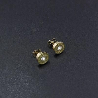 Mini Ring Letter Arrangement Diamond Women&prime; S Earrings