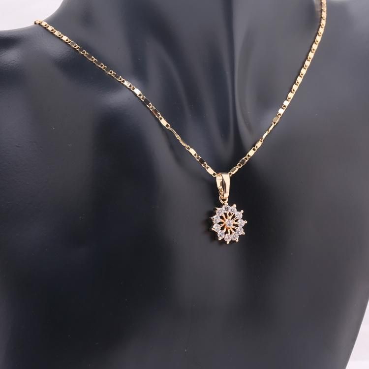 Imitation Costume Wholesale Fashion Gold Silver Stainless Steel Charm Jewelry with Earring Sets Pendant Necklace