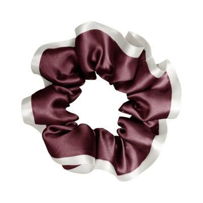 Plum Color Mulberry Silk Scrunchies for Woman