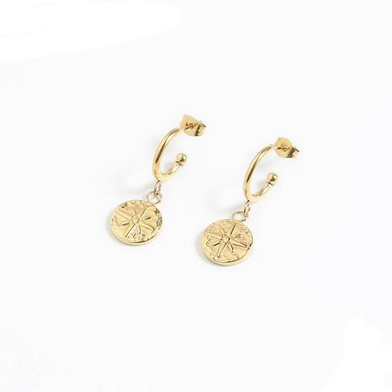 Manufacturer Custom High Quality Fashion jewellery Bijoux or 14K 18K 2022 New Arrivals Gold Jewelry Stainless Steel Non Tarnish Earring