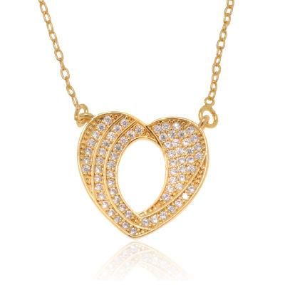 Wholesale High Quality Heart Shape Ladies Luxury Fashion Jewelry Necklace