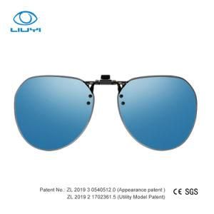 Man or Woman Customized New Fashion Polarized Clip on Sunglasses for Driving Fishing Model J3176-B