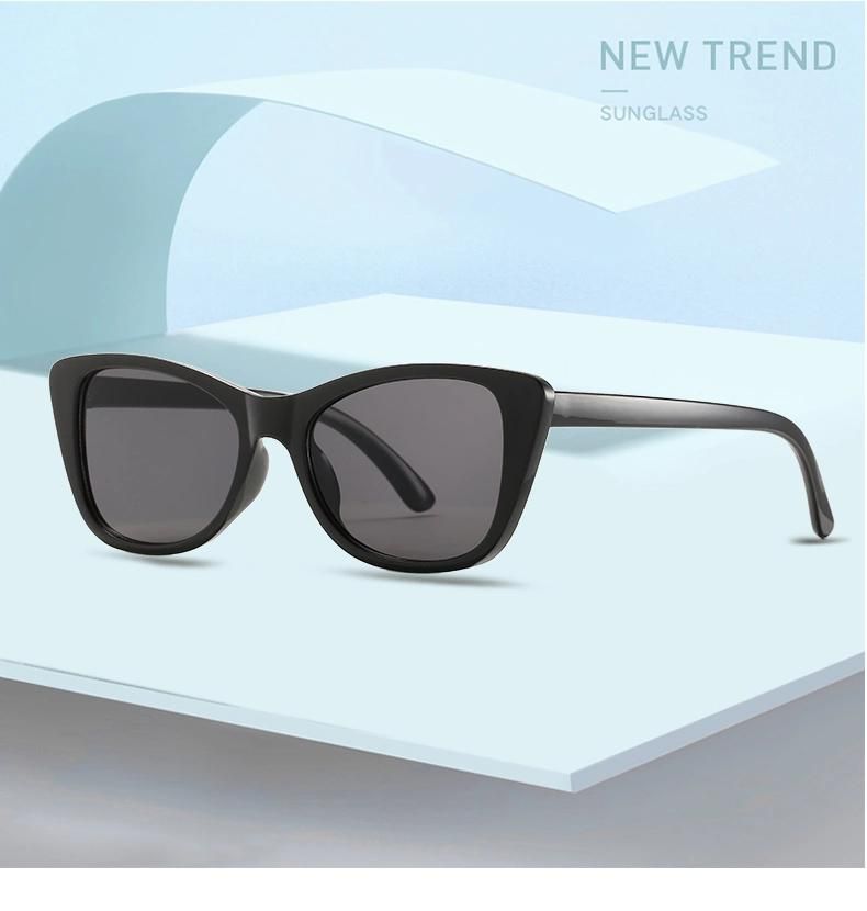 Sunglasses Retro Cat Eye PC Frame Sunglasses Jelly Color Trend Sunglasses Female Cross-Border Ins Net Red Glasses