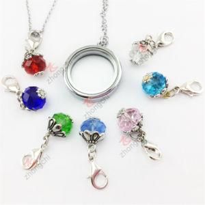 Wholesale 30mm Memory Floating Silver Plain Glass Lockets for Necklace (FL29)