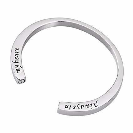 Custom Engrave Name Opening Tube Locket Bangle