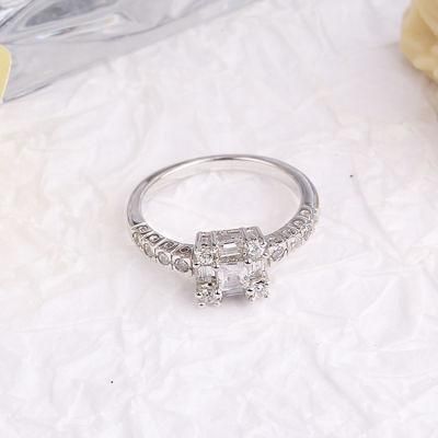 Fashion Jewelry Fashion Accessories Hip Hop Jewellery Hot Sale High Quality Shining CZ Moissanite Ring for Factory Wholesale